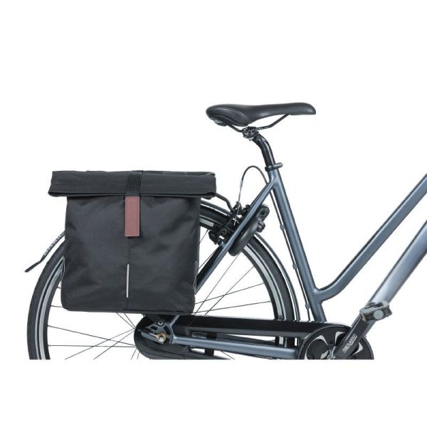 BASIL double City bags on luggage rack black