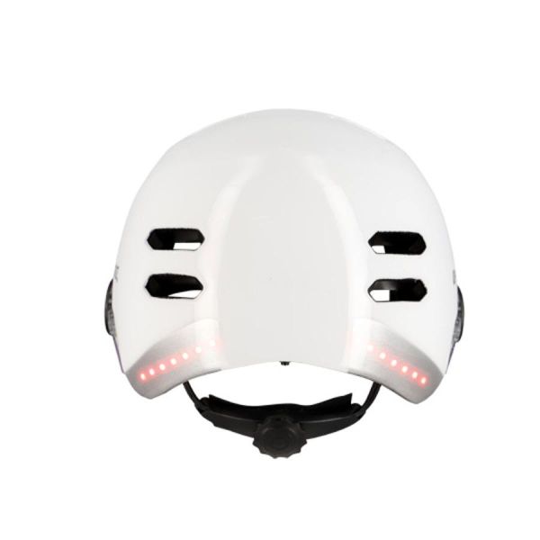 Optimiz urban helmet 0390 white with indicators